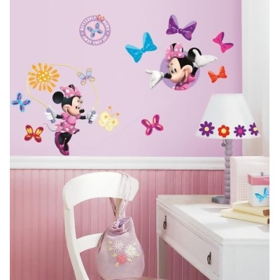 RoomMates RMK1666SCS Mickey and Friends - Minnie Bow-Tique Peel and Stick Wall Decals 