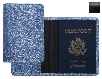 Raika RO 115 BLK Passport Cover - Black 