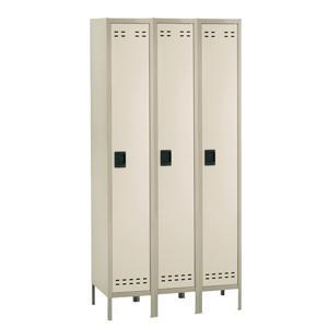 Safco 5525TN Single Tier Locker 3 Column inTan