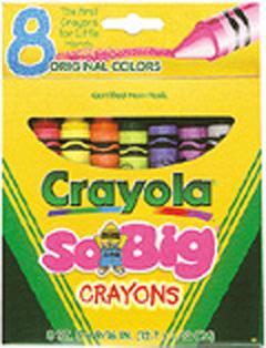 Large Crayons, Tuck Box, 8 Colors/Box | Bundle of 5