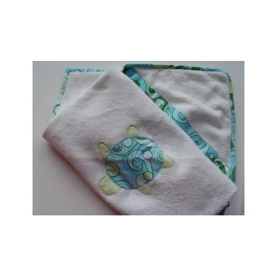 Little Fern OS06001T Turtle Twist Hooded Towel 