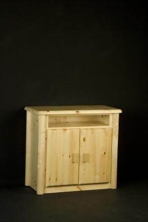 Viking Log Furniture NW2TVS36 Northwoods 40 in. TV Stand in Honey Pine 