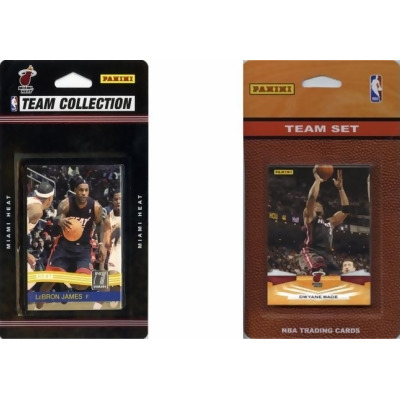 C & I Collectables HEAT2TS NBA Miami Heat 2 Different Licensed Trading Card Team Sets 