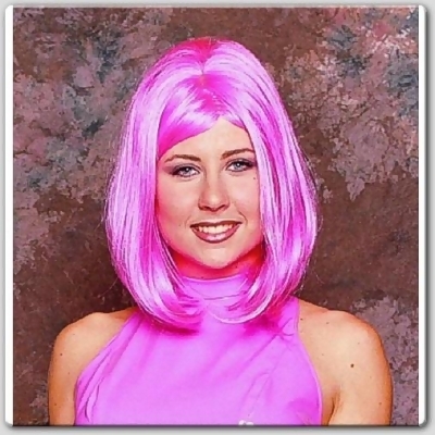 RG Costumes 60035 Peggy Sue Wig - Pink - Size Adult 