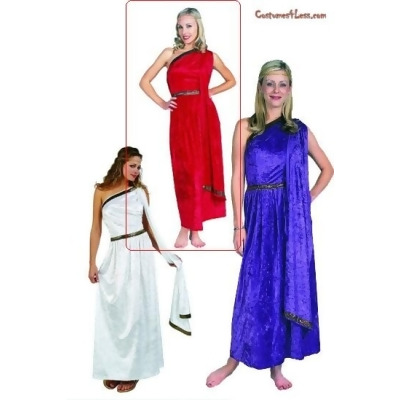 RG Costumes 81269-R Female Long Toga - Red - Size Adult Standard 