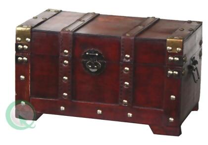 Quickway Imports Antique Style Wooden Small Trunk QI003001 for sale online 