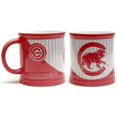 MLB Chicago Cubs Pink Stripe Mug 15oz 