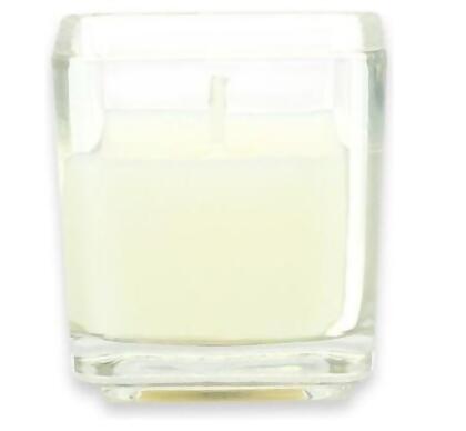 Zest Candle CVZ-032 Ivory Square Glass Votive Candles -12pc-Box