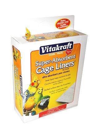 Vitakraft Bird Super-Absorbent Cage Liners, 7 Pack