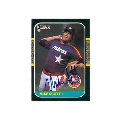 Autograph Warehouse 64200 Mike Scott Autographed Baseball Card Houston  Astros 1987 Donruss No. 163 at 's Sports Collectibles Store