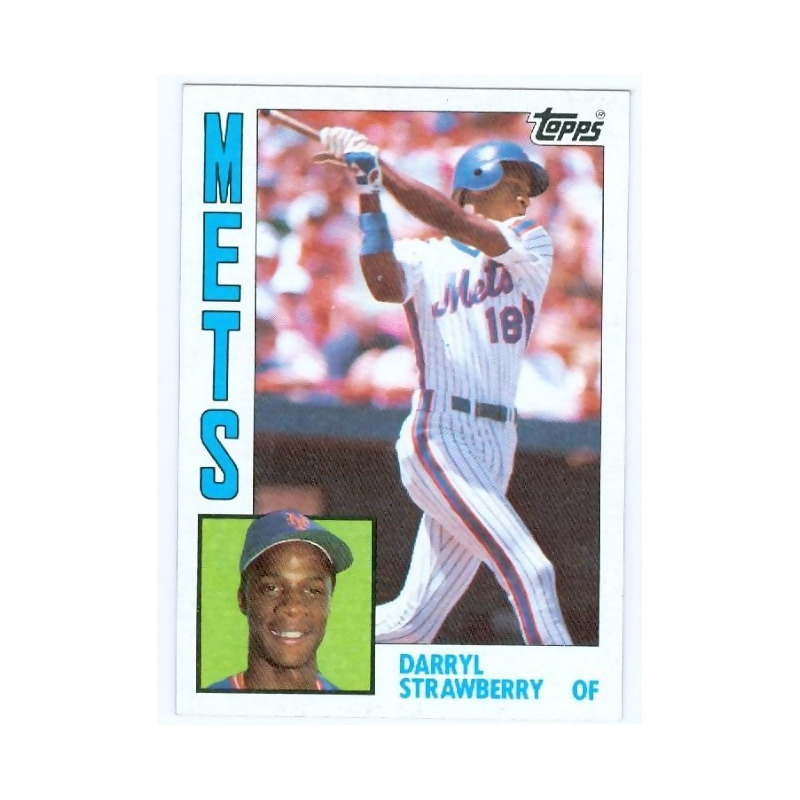 Darryl Strawberry New York Mets 1984 Topps # 182 Rookie Card