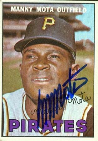 Autograph Warehouse 46894 Manny Mota Autographed Baseball Card Pittsburgh  Pirates 1967 Topps No .66