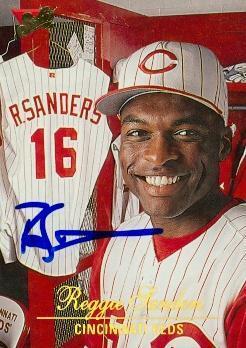 Reggie Sanders autographed Baseball Card (Cincinnati Reds