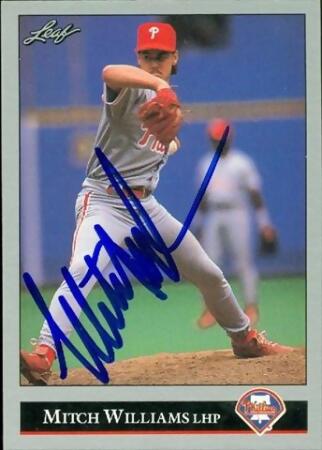 Mitch Williams autographed Baseball