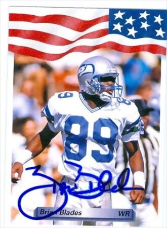 Brian Blades autographed Football Card (Seattle Seahawks) 1992