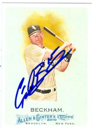 Topps Gordon Beckham Baseball Trading Cards