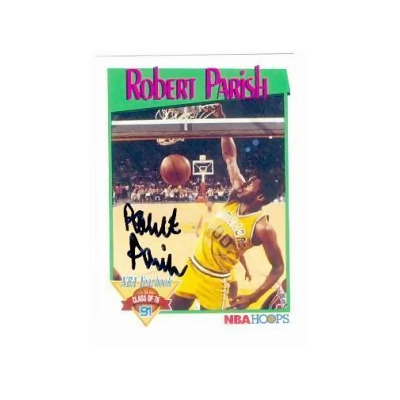 Autograph Warehouse 61393 Robert Parish Autographed Basketball Card Golden State Warriors 1991 Nba Hoops No. 324 