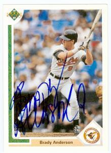 Brady Anderson autographed Baseball Card (Baltimore Orioles