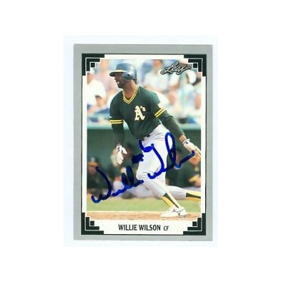 WILLIE WILSON OAKLAND A'S SIGNED AUTOGRAPHED 8X10 PHOTO W/COA at 's  Sports Collectibles Store
