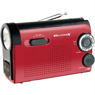 Weatherx WR182R Flashlight With Am-fm-weatherband Radio 