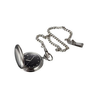Visol VPW008 Lux Brushed Stainless Steel Pocket Watch 