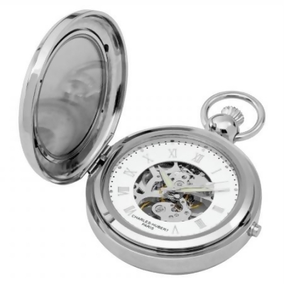 Charles-Hubert- Paris 3850 Mechanical Picture Frame Pocket Watch with Hunter 