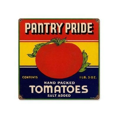 Past Time Signs RPC093 Pantry Tomatoes Food And Drink Metal Sign 