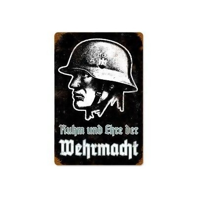 Past Time Signs V701 Ruhm Wehrrmacht Axis Military Vintage Metal Sign 