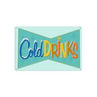 Past Time Signs RPC150 Cold Drinks Food And Drink Vintage Metal Sign 