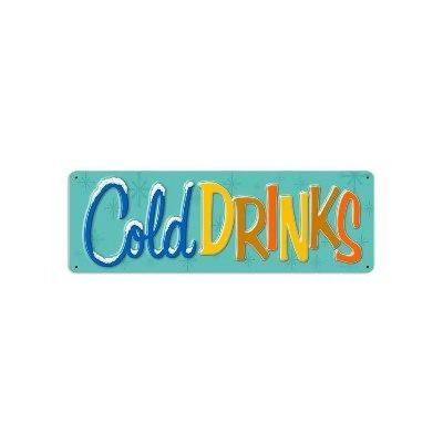 Past Time Signs RPC155 Cold Drinks Food And Drink Metal Sign 