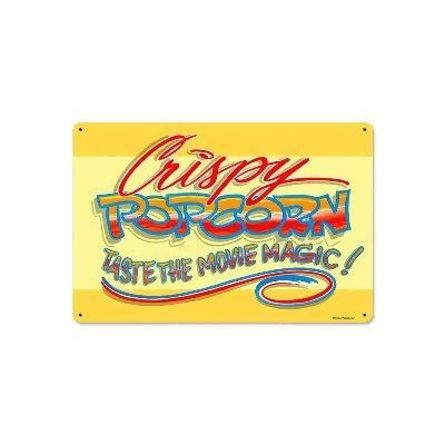 Past Time Signs RPC059 Popcorn Crispy Food And Drink Metal Sign 