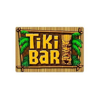 Past Time Signs RPC004 Tiki Bar Food And Drink Metal Sign 