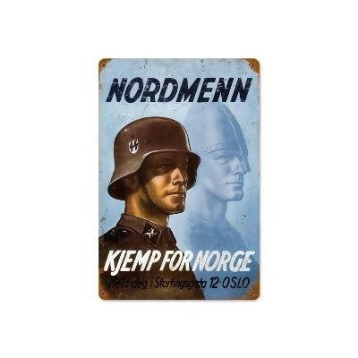 Past Time Signs V769 Nordmenn Axis Military Vintage Metal Sign 