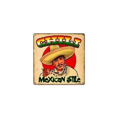 Past Time Signs RPC064 Chili Mexican Food And Drink Metal Sign 