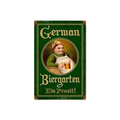 Past Time Signs PTS326 German Biergarten Food And Drink Vintage Metal Sign 