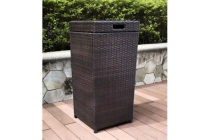 Crosley palm harbor outdoor online wicker trash bin