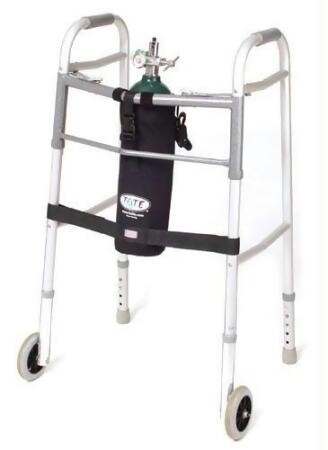 TOTE Oxygen Tank Carrier fits M6-Cylinder for Wheeled Walker - TOTE Oxygen Tank Carrier fits M6-Cylinder for Wheeled Walker- Carrier for M6- cylinder - Oxygen Cylinder Holder increased mobility and freedom for individuals who are required to use oxygen and a wheeled walker - Secures to the walker with 2 hook and...