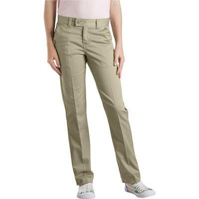Dickies KP7719DS 11 Girls Junior Stretch Slim Straight Pant, Desert Sand 11  from UnbeatableSale at SHOP.COM