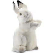 Hansa 3313 14 in. Standing Baby Rabbit - White