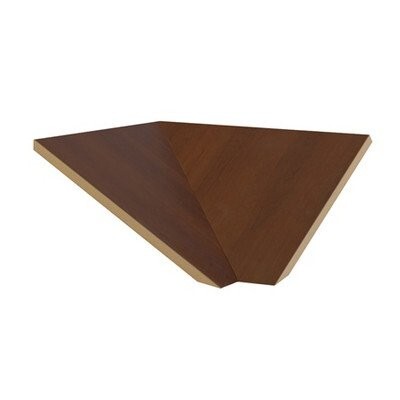 Salsbury 33378MAH Sloping Hood Filler Corner - For 18 Inch Deep Designer Wood Locker - Mahogany 