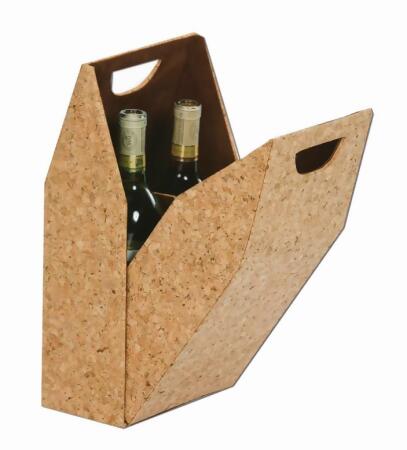 Picnic Plus PSL-702CK Double Bottle cork covered tote - CORK 