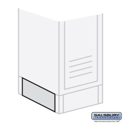 Salsbury 77732TN End Base For 12 Inch Deep Metal Locker - Tan 