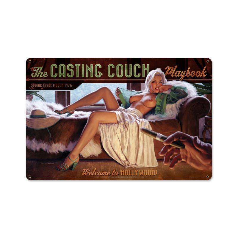 Greg Hildebrandt Hb174 Casting Couch Metal Sign From Unbeatablesale At