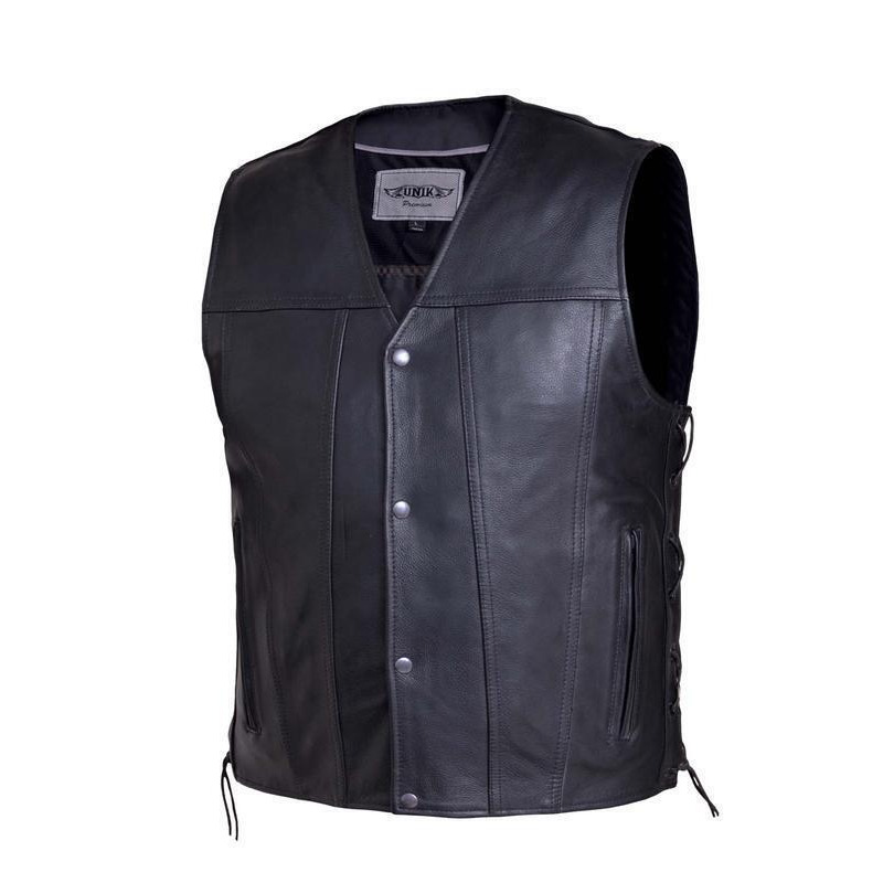 unik premium leather vest