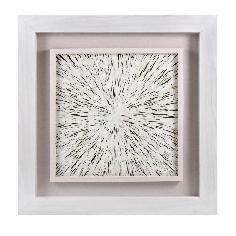 IMAX 11956 Dalia Dimensional Wall Art, White from