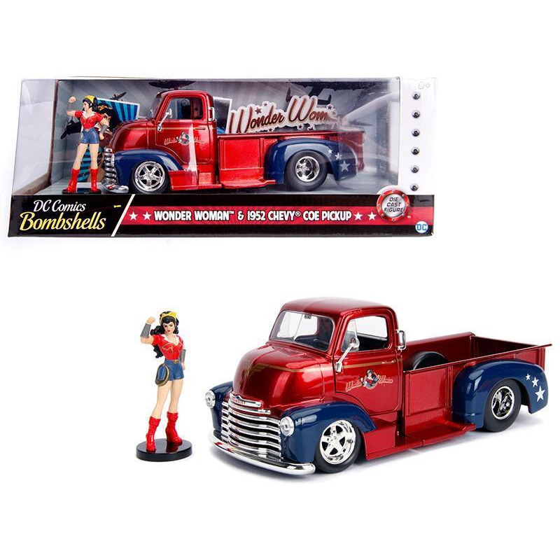 diecast red pickup truck