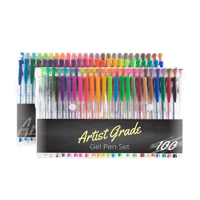 Artist Grade 55PEN1004 Color Gel Pen Set 100 Count from