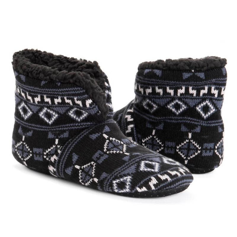 muk luks men's slipper booties