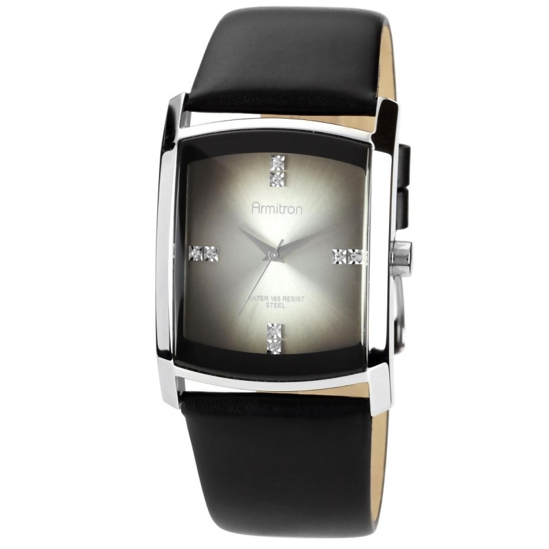 armitron leather watch