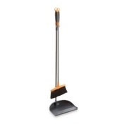 Casabella® Stationary Upright Sweep Set in Graphite/Orange Casabella® Stationary Upright Sweep Set in Graphite/Orange